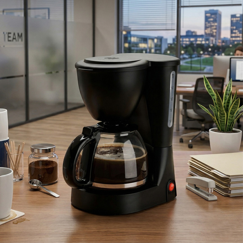 Cafetera 12 Tazas 750W Negro - Imagen 3