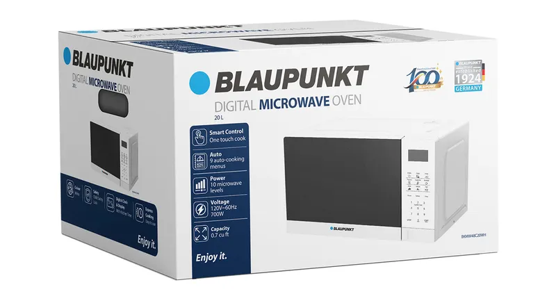 MICROONDAS BLAUPUNKT 20 LITROS DIGITAL - BLANCO - NEGRO - Imagen 5