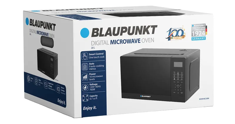 MICROONDAS BLAUPUNKT 20 LITROS DIGITAL - BLANCO - NEGRO - Imagen 6